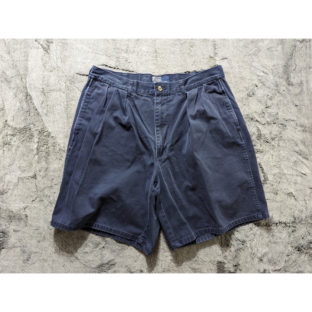 Polo By Ralph Lauren Pleated Shorts Men's Size 36 Blue
